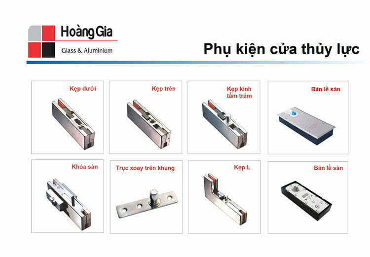 Phụ kiện cửa kính thủy lực