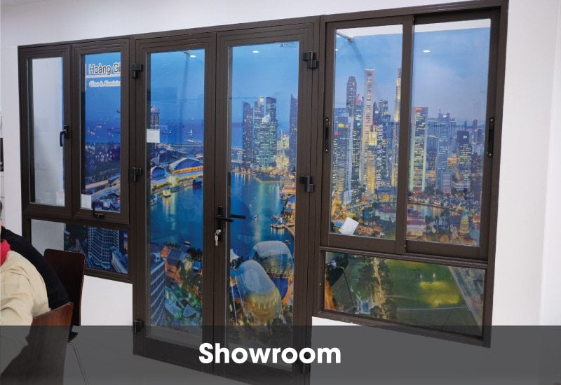 Ảnh-showroom cửa nhôm kính tại Hoàng Gia