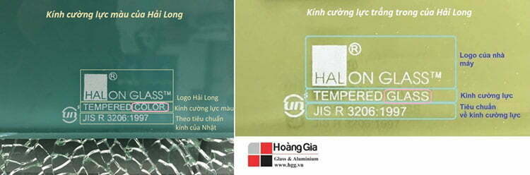Kính ốp bếp sơn gia công và sơn nhà máy Hải Long khác nhau thế nào? logo kinh cuong luc hai long chuan