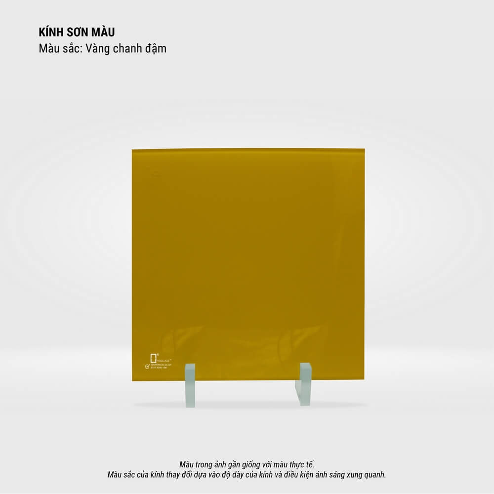 Kính Ốp Bếp Màu Vàng Chanh Kính Màu Trang Trí Vàng Chanh đậm