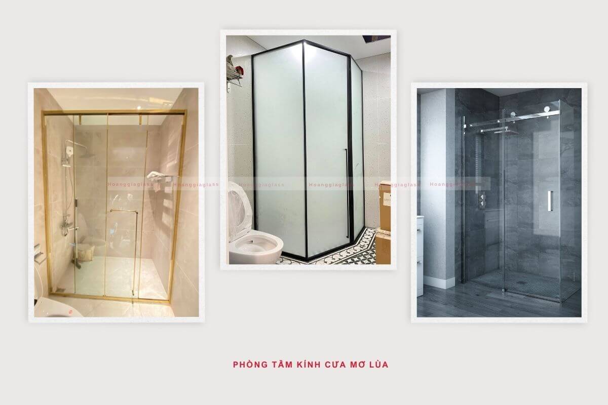 Ảnh phòng tắm kính cửa mở lùa