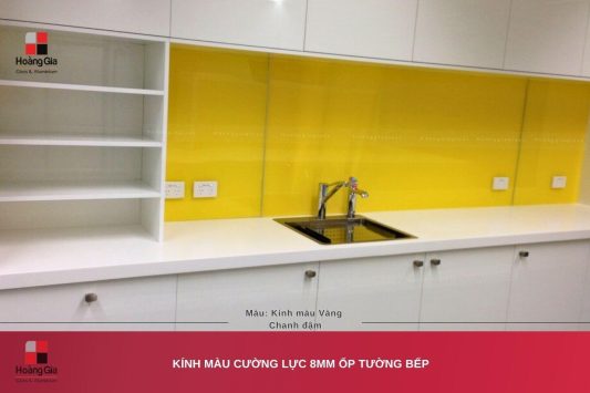 Kính Ốp Bếp Màu Vàng Chanh Kính Ốp Bếp Màu Vàng Chanh - Ảnh 2